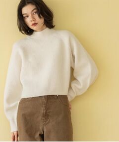 OPAQUE.CLIP / オペーク ドット クリップ ニット・セーター | MIXミドルゲージショートあぜニット【洗濯機OK】