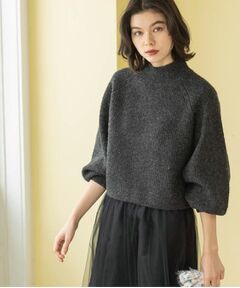 OPAQUE.CLIP / オペーク ドット クリップ ニット・セーター | MIXミドルゲージショートあぜニット【洗濯機OK】