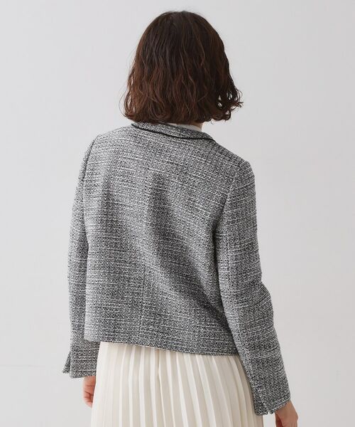 OPAQUE.CLIP / オペーク ドット クリップ ノーカラージャケット | ≪通勤・セレモニー対応≫ コットンツイードジャケット | 詳細15