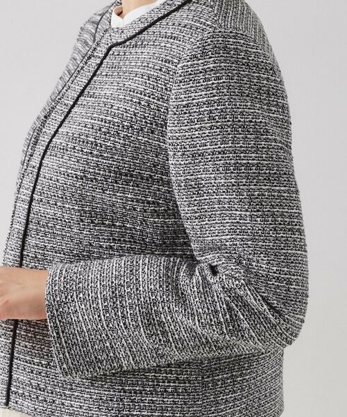 OPAQUE.CLIP / オペーク ドット クリップ ノーカラージャケット | ≪通勤・セレモニー対応≫ コットンツイードジャケット | 詳細17