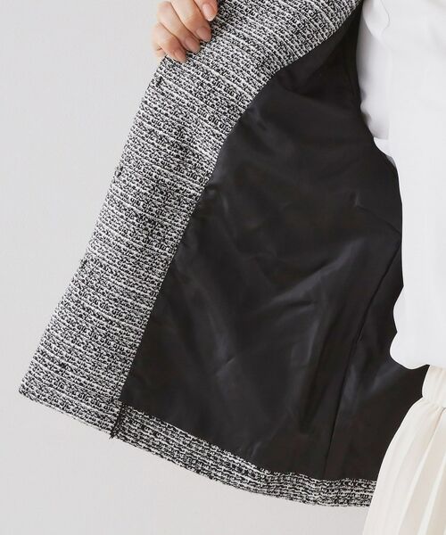 OPAQUE.CLIP / オペーク ドット クリップ ノーカラージャケット | ≪通勤・セレモニー対応≫ コットンツイードジャケット | 詳細21