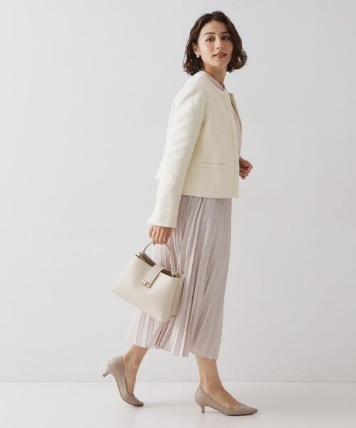 OPAQUE.CLIP / オペーク ドット クリップ ノーカラージャケット | ≪通勤・セレモニー対応≫ コットンツイードジャケット | 詳細3