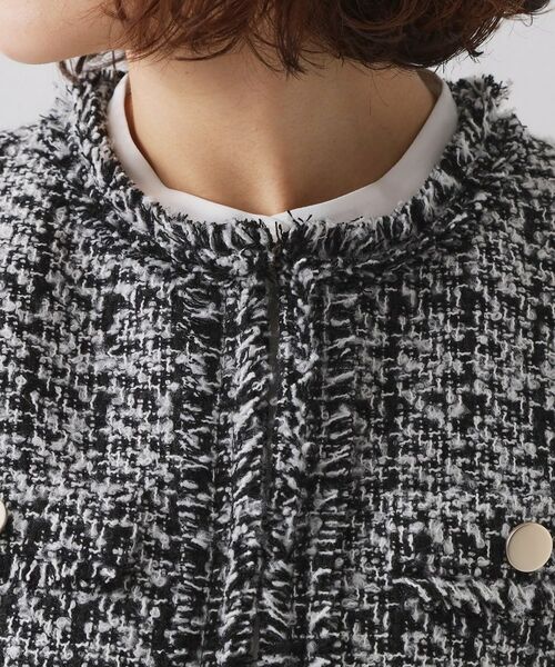OPAQUE.CLIP / オペーク ドット クリップ ベスト | ≪通勤・セレモニー対応≫ツイードジレ【洗える】 | 詳細13