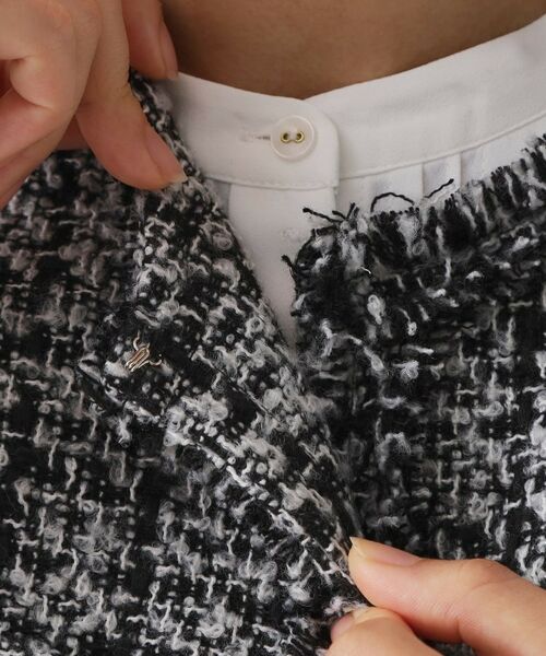 OPAQUE.CLIP / オペーク ドット クリップ ベスト | ≪通勤・セレモニー対応≫ツイードジレ【洗える】 | 詳細14