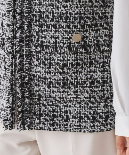OPAQUE.CLIP / オペーク ドット クリップ ベスト | ≪通勤・セレモニー対応≫ツイードジレ【洗える】 | 詳細17