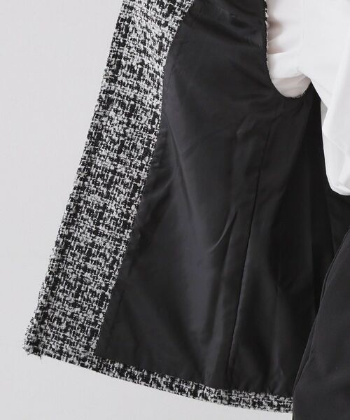 OPAQUE.CLIP / オペーク ドット クリップ ベスト | ≪通勤・セレモニー対応≫ツイードジレ【洗える】 | 詳細18