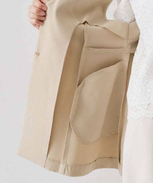 OPAQUE.CLIP / オペーク ドット クリップ ベスト | ペプラムジレ/セットアップ対応可【洗濯機OK】 | 詳細17