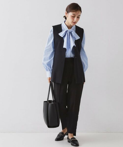 OPAQUE.CLIP / オペーク ドット クリップ ベスト | ペプラムジレ/セットアップ対応可【洗濯機OK】 | 詳細18