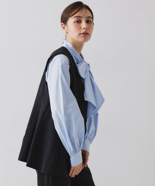 OPAQUE.CLIP / オペーク ドット クリップ ベスト | ペプラムジレ/セットアップ対応可【洗濯機OK】 | 詳細2