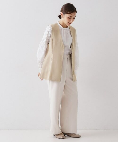 OPAQUE.CLIP / オペーク ドット クリップ ベスト | ペプラムジレ/セットアップ対応可【洗濯機OK】 | 詳細22