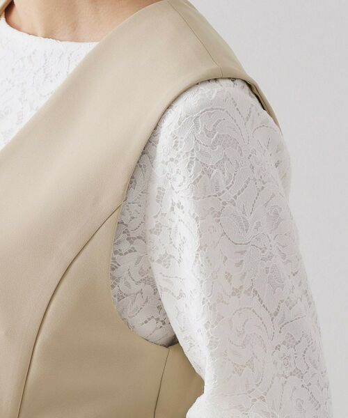 OPAQUE.CLIP / オペーク ドット クリップ ベスト | ペプラムジレ/セットアップ対応可【洗濯機OK】 | 詳細29