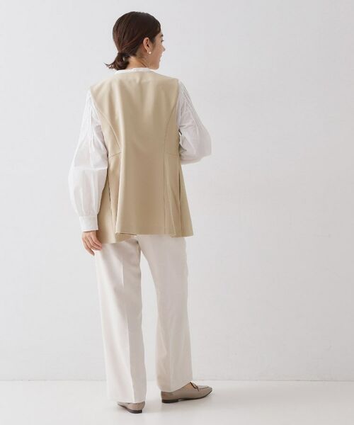 OPAQUE.CLIP / オペーク ドット クリップ ベスト | ペプラムジレ/セットアップ対応可【洗濯機OK】 | 詳細8