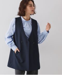 OPAQUE.CLIP / オペーク ドット クリップ ベスト | ≪通勤・セレモニー対応≫Vネックミドルジレ【洗濯機OK】