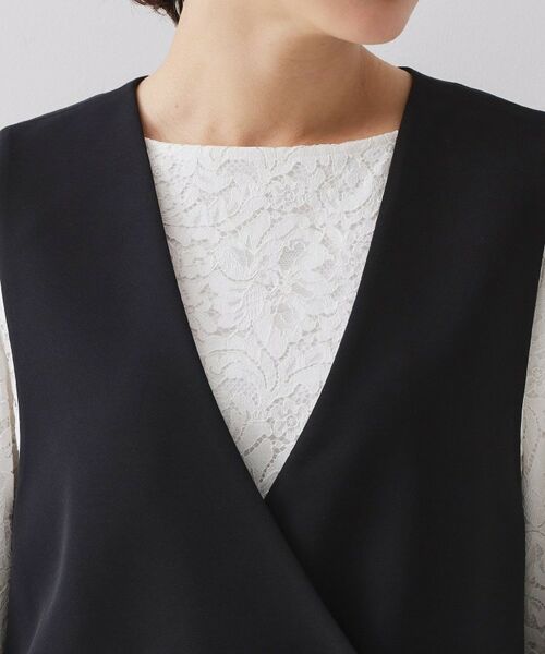 OPAQUE.CLIP / オペーク ドット クリップ ベスト | ≪通勤・セレモニー対応≫Vネックミドルジレ【洗濯機OK】 | 詳細12
