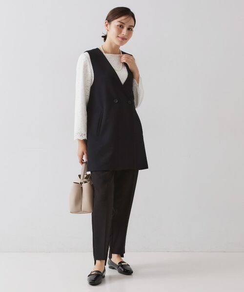 OPAQUE.CLIP / オペーク ドット クリップ ベスト | ≪通勤・セレモニー対応≫Vネックミドルジレ【洗濯機OK】 | 詳細2
