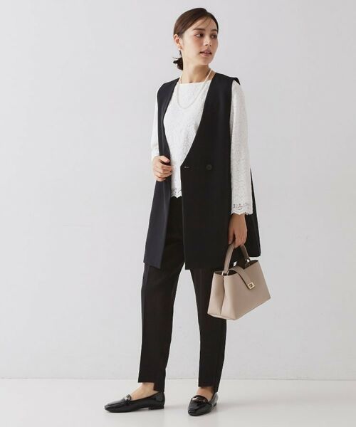 OPAQUE.CLIP / オペーク ドット クリップ ベスト | ≪通勤・セレモニー対応≫Vネックミドルジレ【洗濯機OK】 | 詳細3