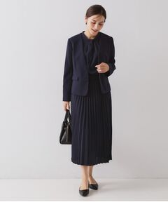 OPAQUE.CLIP / オペーク ドット クリップ ロング・マキシ丈ワンピース | ≪通勤・セレモニー対応≫ジョーゼットプリーツワンピース【洗濯機OK】