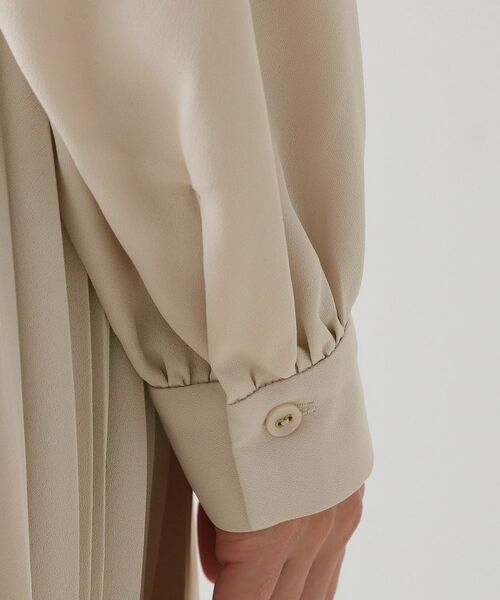 OPAQUE.CLIP / オペーク ドット クリップ ロング・マキシ丈ワンピース | ≪通勤・セレモニー対応≫ジョーゼットプリーツワンピース【洗濯機OK】 | 詳細15