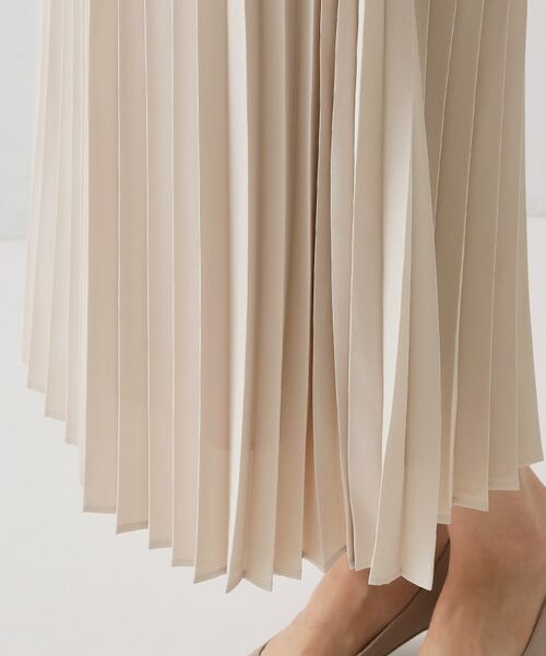 OPAQUE.CLIP / オペーク ドット クリップ ロング・マキシ丈ワンピース | ≪通勤・セレモニー対応≫ジョーゼットプリーツワンピース【洗濯機OK】 | 詳細16