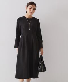 OPAQUE.CLIP / オペーク ドット クリップ ミニ丈・ひざ丈ワンピース | ≪通勤・セレモニー対応≫フィットアンドフレアワンピースダブルクロス【洗濯機OK】