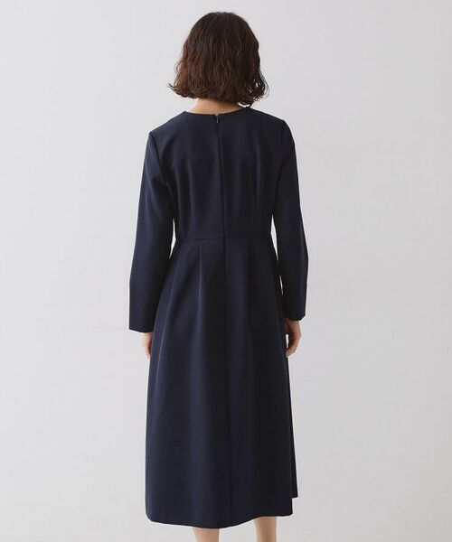 OPAQUE.CLIP / オペーク ドット クリップ ミニ丈・ひざ丈ワンピース | ≪通勤・セレモニー対応≫フィットアンドフレアワンピースダブルクロス【洗濯機OK】 | 詳細11