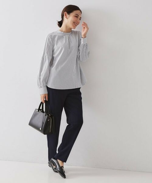 OPAQUE.CLIP / オペーク ドット クリップ パンツ | ≪通勤・セレモニーセットアップ対応≫ テーパードパンツダブルクロス【洗濯機OK】 | 詳細10