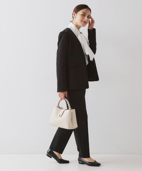 OPAQUE.CLIP / オペーク ドット クリップ パンツ | ≪通勤・セレモニーセットアップ対応≫ テーパードパンツダブルクロス【洗濯機OK】 | 詳細3