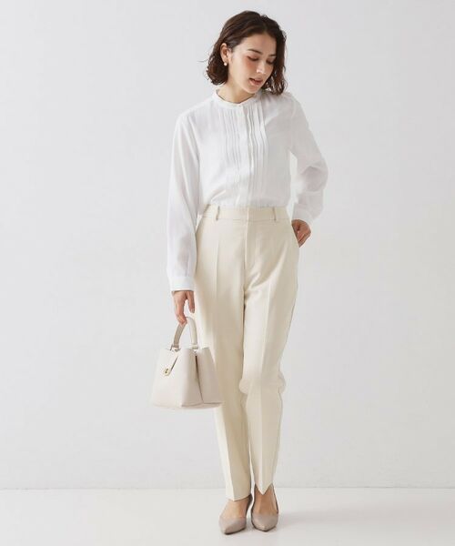 OPAQUE.CLIP / オペーク ドット クリップ パンツ | ≪通勤・セレモニーセットアップ対応≫ テーパードパンツダブルクロス【洗濯機OK】 | 詳細6