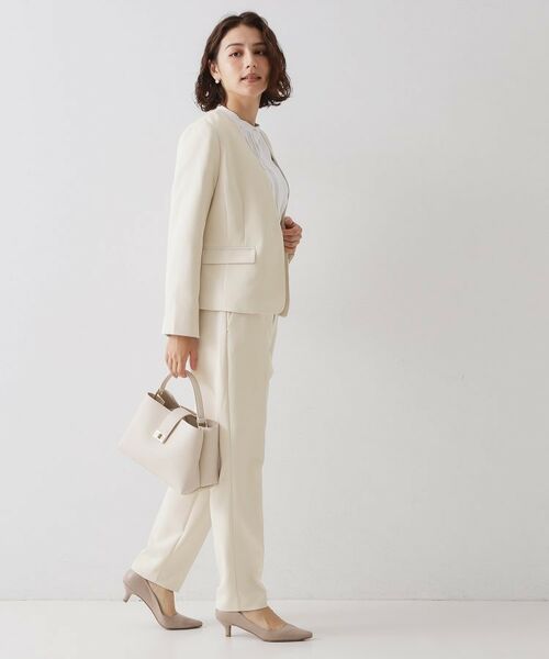 OPAQUE.CLIP / オペーク ドット クリップ パンツ | ≪通勤・セレモニーセットアップ対応≫ テーパードパンツダブルクロス【洗濯機OK】 | 詳細7