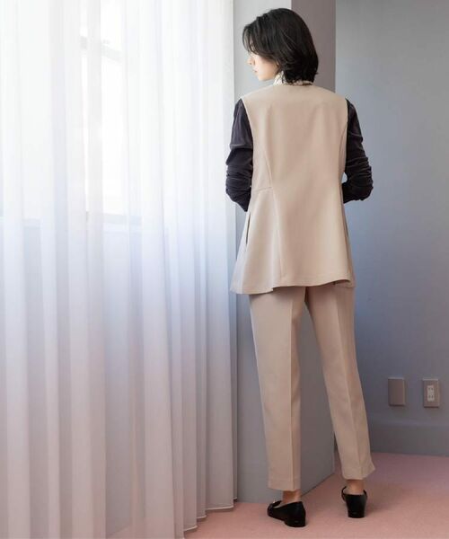 OPAQUE.CLIP / オペーク ドット クリップ ショート・ハーフ・半端丈パンツ | ステップヘムテーパードパンツ/セットアップ対応可【洗濯機OK】 | 詳細14