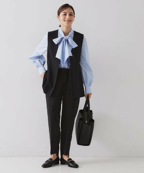 OPAQUE.CLIP / オペーク ドット クリップ ショート・ハーフ・半端丈パンツ | ステップヘムテーパードパンツ/セットアップ対応可【洗濯機OK】 | 詳細29