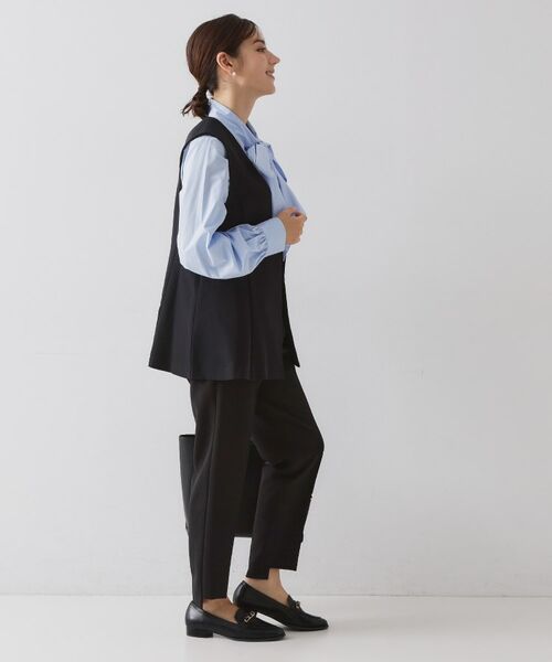 OPAQUE.CLIP / オペーク ドット クリップ ショート・ハーフ・半端丈パンツ | ステップヘムテーパードパンツ／セットアップ対応可【洗濯機OK】 | 詳細3