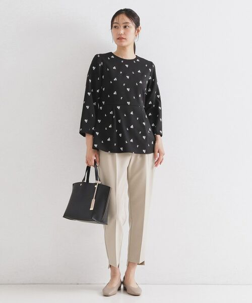 OPAQUE.CLIP / オペーク ドット クリップ ショート・ハーフ・半端丈パンツ | ステップヘムテーパードパンツ／セットアップ対応可【洗濯機OK】 | 詳細6