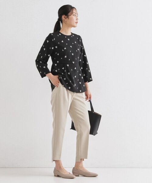 OPAQUE.CLIP / オペーク ドット クリップ ショート・ハーフ・半端丈パンツ | ステップヘムテーパードパンツ／セットアップ対応可【洗濯機OK】 | 詳細7