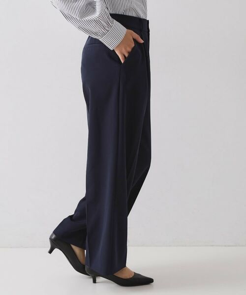 OPAQUE.CLIP / オペーク ドット クリップ パンツ | ≪通勤・セレモニーセットアップ対応≫ ワイドパンツダブルクロス【洗濯機OK】 | 詳細14