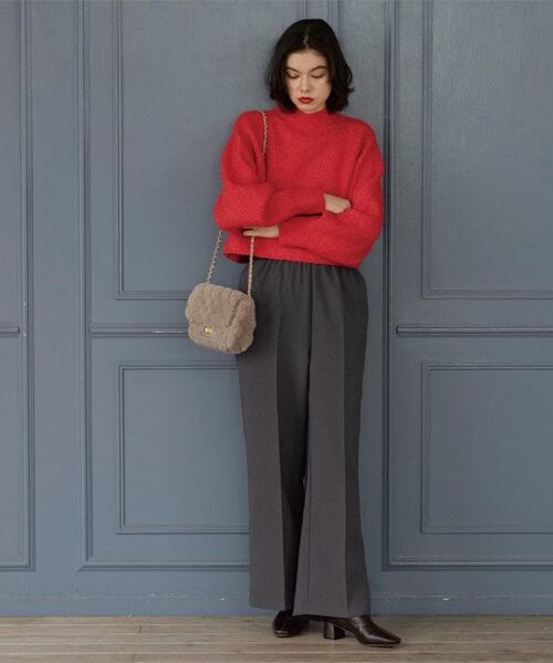 OPAQUE.CLIP / オペーク ドット クリップ パンツ | イージーフレアパンツ【洗濯機OK】 | 詳細1