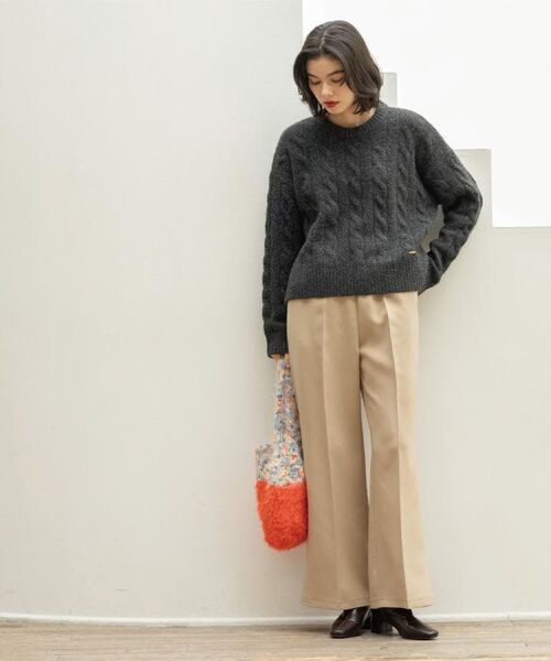 OPAQUE.CLIP / オペーク ドット クリップ パンツ | イージーフレアパンツ【洗濯機OK】 | 詳細11