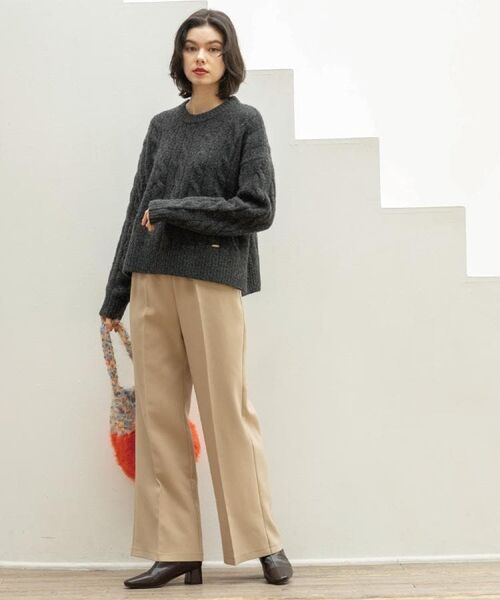 OPAQUE.CLIP / オペーク ドット クリップ パンツ | イージーフレアパンツ【洗濯機OK】 | 詳細13