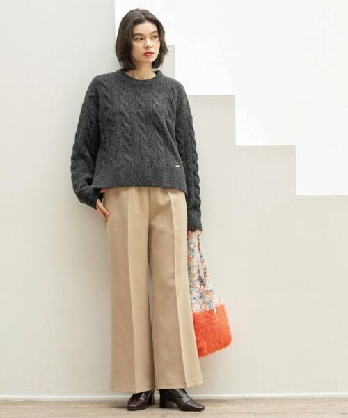 OPAQUE.CLIP / オペーク ドット クリップ パンツ | イージーフレアパンツ【洗濯機OK】 | 詳細14