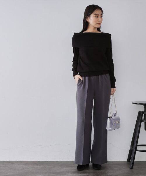 OPAQUE.CLIP / オペーク ドット クリップ パンツ | イージーフレアパンツ【洗濯機OK】 | 詳細18