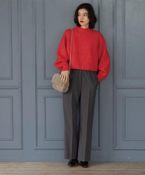 OPAQUE.CLIP / オペーク ドット クリップ パンツ | イージーフレアパンツ【洗濯機OK】 | 詳細3