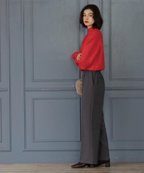 OPAQUE.CLIP / オペーク ドット クリップ パンツ | イージーフレアパンツ【洗濯機OK】 | 詳細5