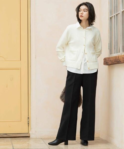 OPAQUE.CLIP / オペーク ドット クリップ パンツ | イージーフレアパンツ【洗濯機OK】 | 詳細6