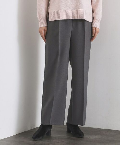 OPAQUE. CLIP/オペーク ドット クリップ 美脚イージーワイドパンツ【洗濯機OK】 チャコールグレー(014) 38(M)