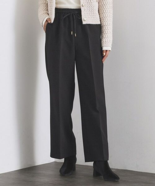 OPAQUE. CLIP/オペーク ドット クリップ 美脚イージーワイドパンツ【洗濯機OK】 ブラック(019) 42(LL)