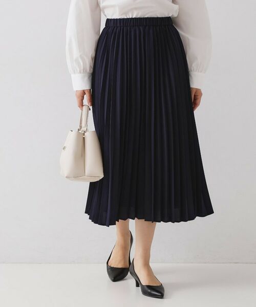 OPAQUE. CLIP/オペーク ドット クリップ ≪通勤・セレモニー対応≫プリーツスカート【洗濯機OK】 ネイビー(094) 36(S) OPAQUE. CLIP/オペーク ドット クリップ ≪通勤・セレモニー対応≫プリーツスカート【洗濯機OK】 ネイビー(094) 36(S)