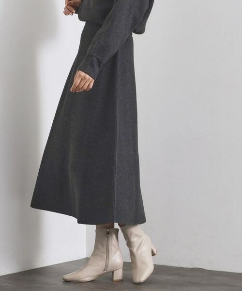 OPAQUE.CLIP / オペーク ドット クリップ ロング・マキシ丈スカート | ニットフレアスカート/セットアップ対応【洗濯機OK】 | 詳細29