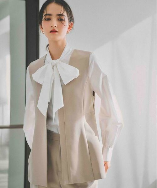 OPAQUE.CLIP / オペーク ドット クリップ シャツ・ブラウス | ≪通勤・セレモニー対応≫ボウタイシャツブラウス【洗濯機OK】 | 詳細2