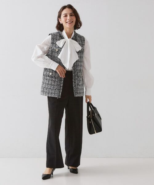 OPAQUE.CLIP / オペーク ドット クリップ シャツ・ブラウス | ≪通勤・セレモニー対応≫ボウタイシャツブラウス【洗濯機OK】 | 詳細5