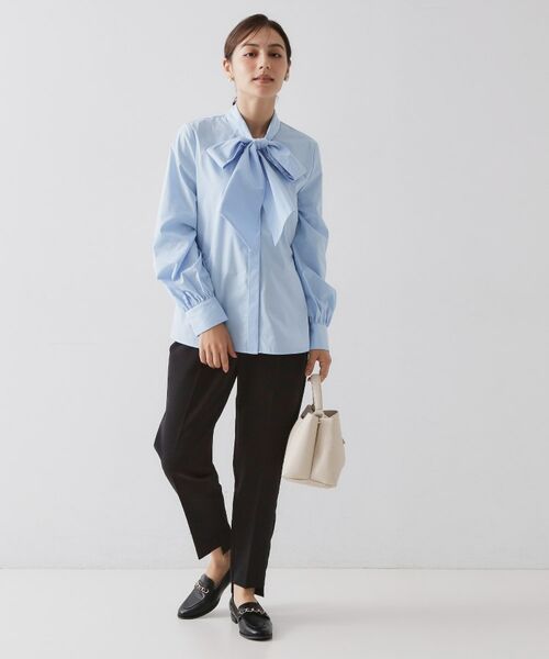 OPAQUE.CLIP / オペーク ドット クリップ シャツ・ブラウス | ≪通勤・セレモニー対応≫ボウタイシャツブラウス【洗濯機OK】 | 詳細8